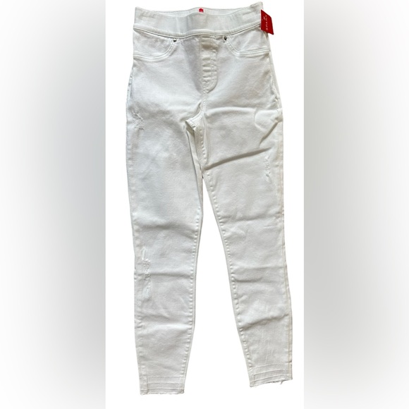 SPANX Denim - Spanx Women’s XS White‎ Distressed Skinny Pull On Jeans NWT MSRP $128